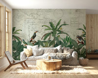 Discover The Tropical Vintage World Wall Mural
