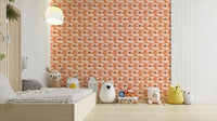 Stylish wallpaper with gentle birds
