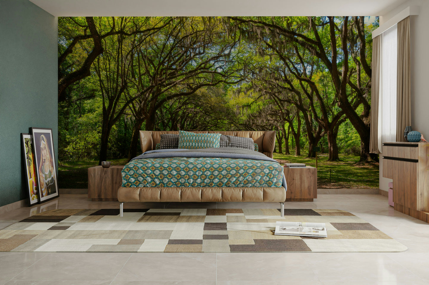 Southern oak tree wallpaper for walls
