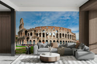 Rustic architecture wall mural

