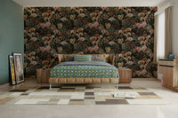 Nature-themed flamingo wallpaper

