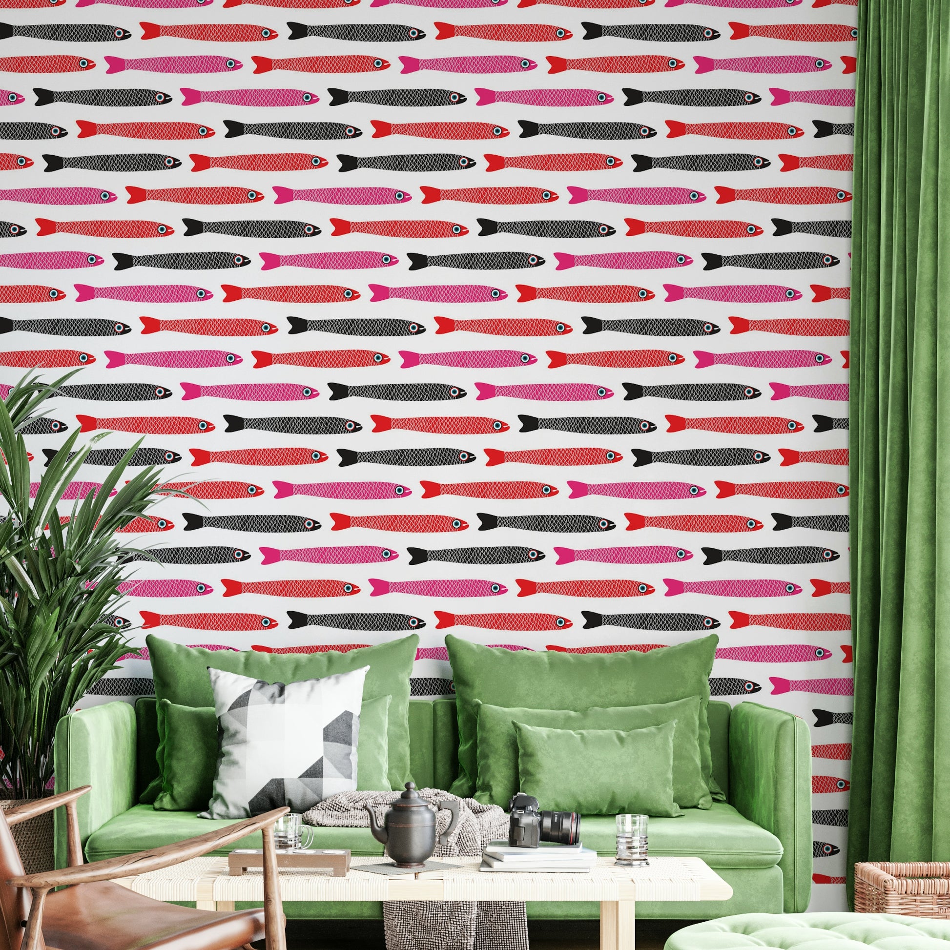 Fun wallpaper for kitchen or dining
