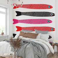 Contemporary fish mural design
