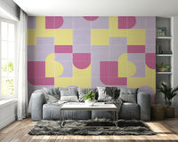 Old-style wallpaper with tile pattern

