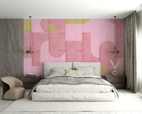 Muted color vintage wall mural

