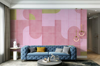 Decorative pastel tile pattern design


