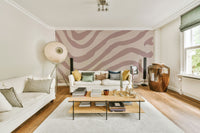 Dusty rose mural wallpaper for interiors

