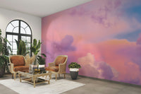 Calm sunset sky wallpaper for bedroom

