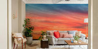 Fading sunset landscape wallpaper for walls

