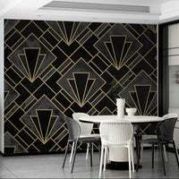 Bold concrete pattern on mural wallpaper

