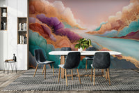 Dreamy abstract wallpaper for walls