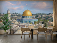 Elegant cityscape with iconic religious site

