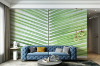 Organic palm frond wallpaper for serene rooms

