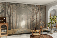 Large tree mural for living room

