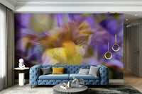 The room has a creative and energetic atmosphere.

