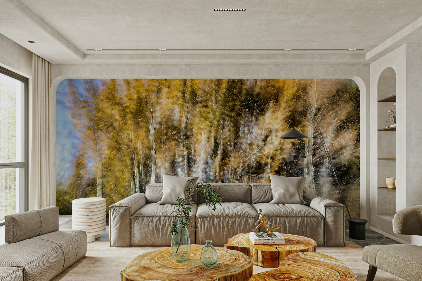 The image has a soft-focus effect, giving it a dreamy, peaceful feel.

