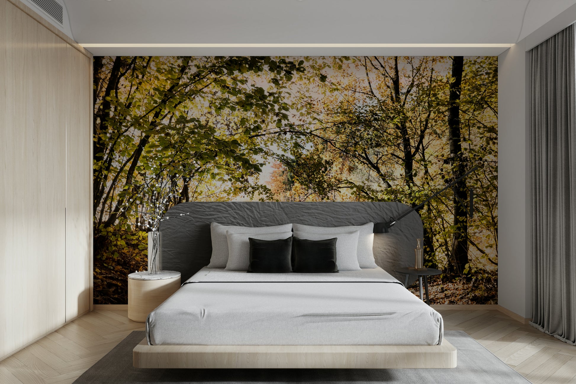 Colors are warm yellows, oranges, and browns.

