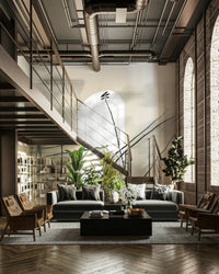 Calm nature wallpaper in black and white
