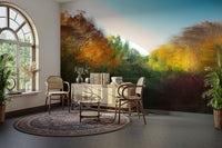 Warm seasonal wall art mural
