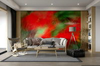 Blurry botanical scene wallpaper
