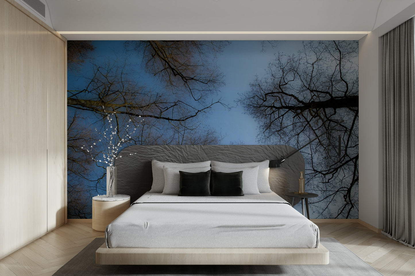 Seasonal forest canopy mural
