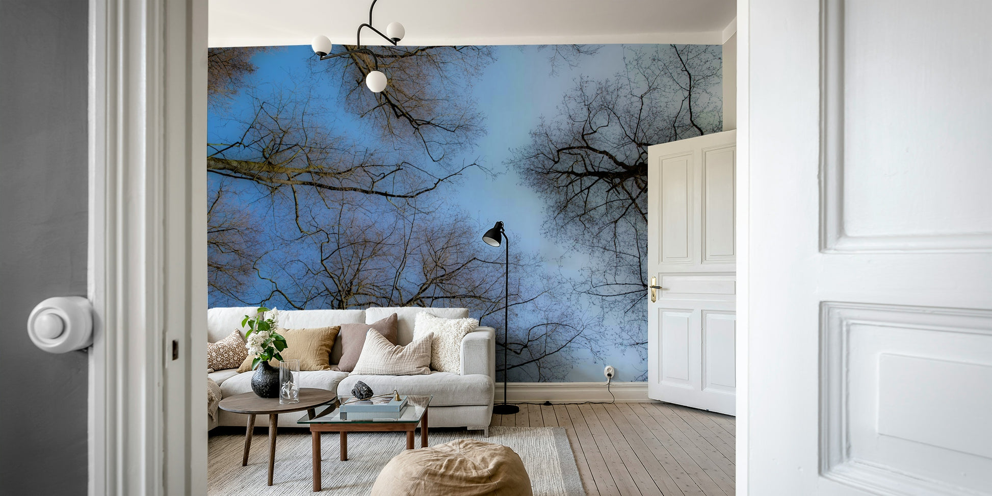 Quiet branches against sky wallpaper
