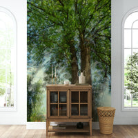 Nature-inspired canopy wallpaper for walls
