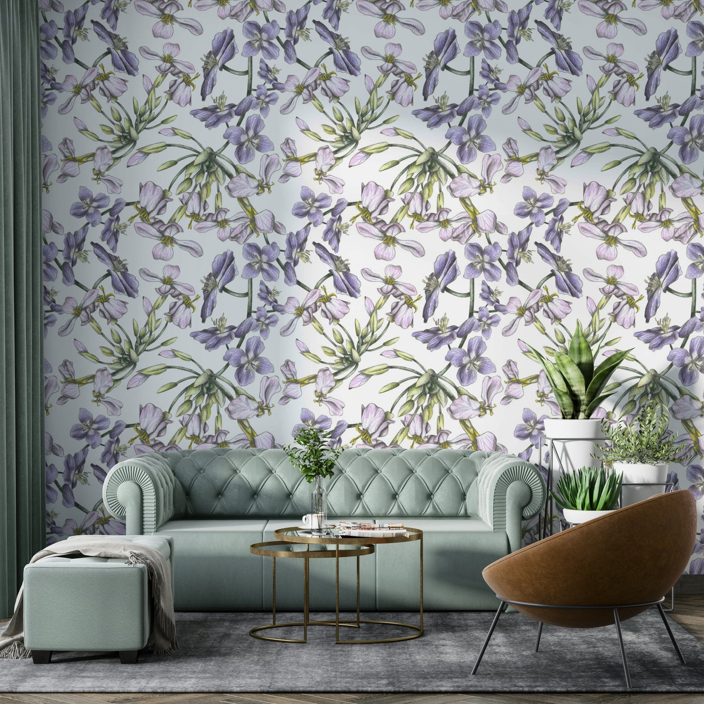 Botanical wallpaper for walls
