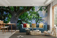Single tree nature wall mural
