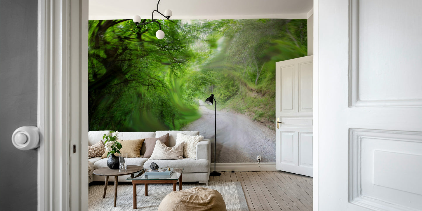 Peaceful natural road wallpaper
