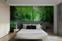 Woodland nature wall backdrop

