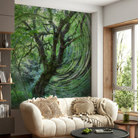 Dynamic foliage wallpaper for walls
