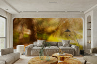 Abstract forest scene wall mural
