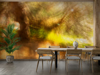 Muted color forest wallpaper
