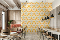 Retro Scandinavian-inspired design wallpaper.

