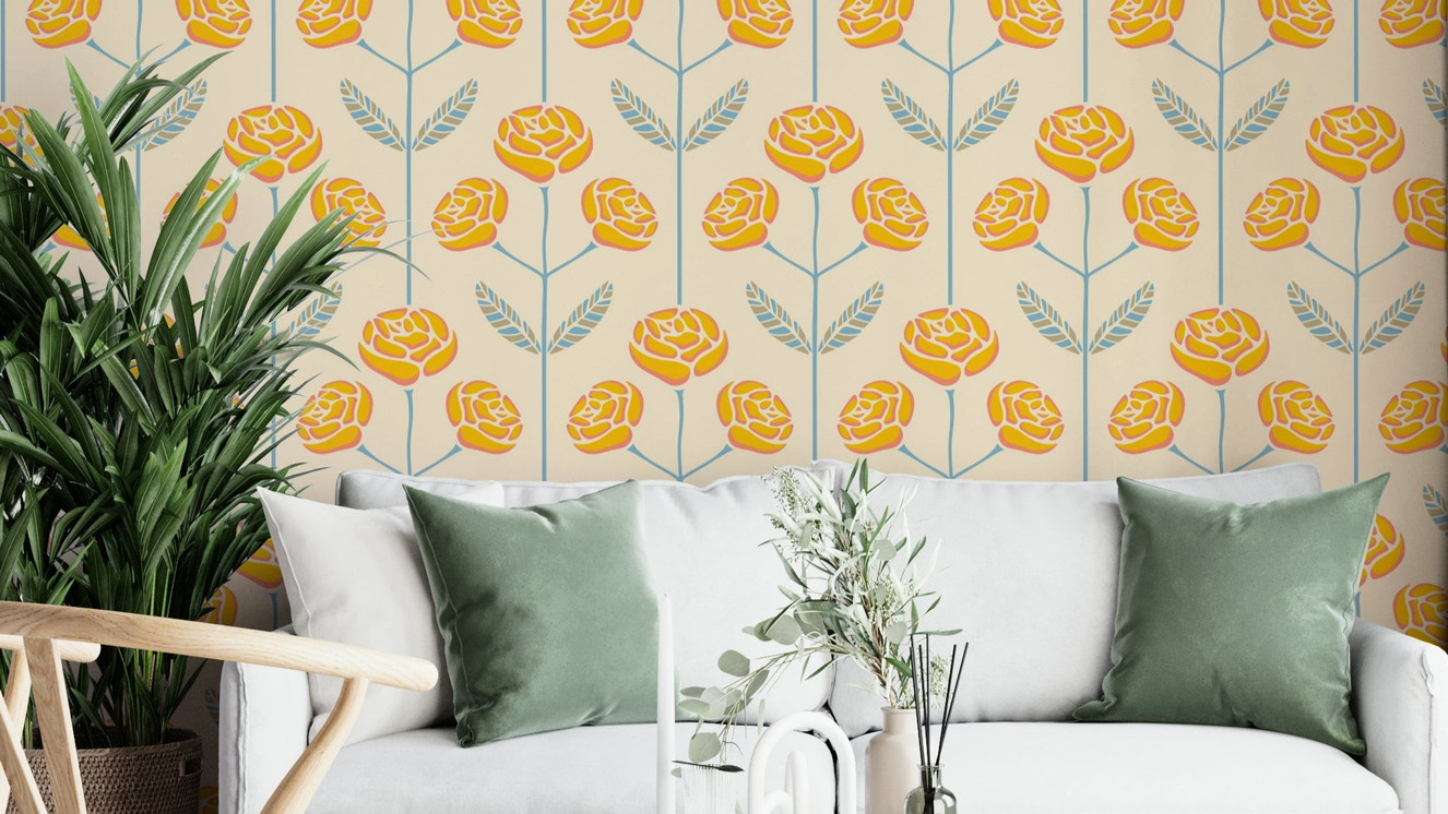 Hand-drawn look with organic shapes and muted colors.

