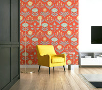 Retro Scandinavian-inspired design wallpaper.

