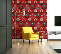 Retro Scandinavian-inspired design wallpaper.

