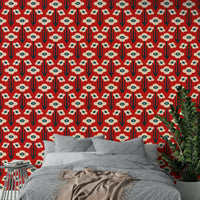 Retro Scandinavian-inspired design wallpaper.

