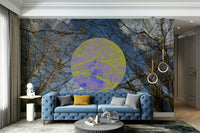 Contemporary tree design wallpaper
