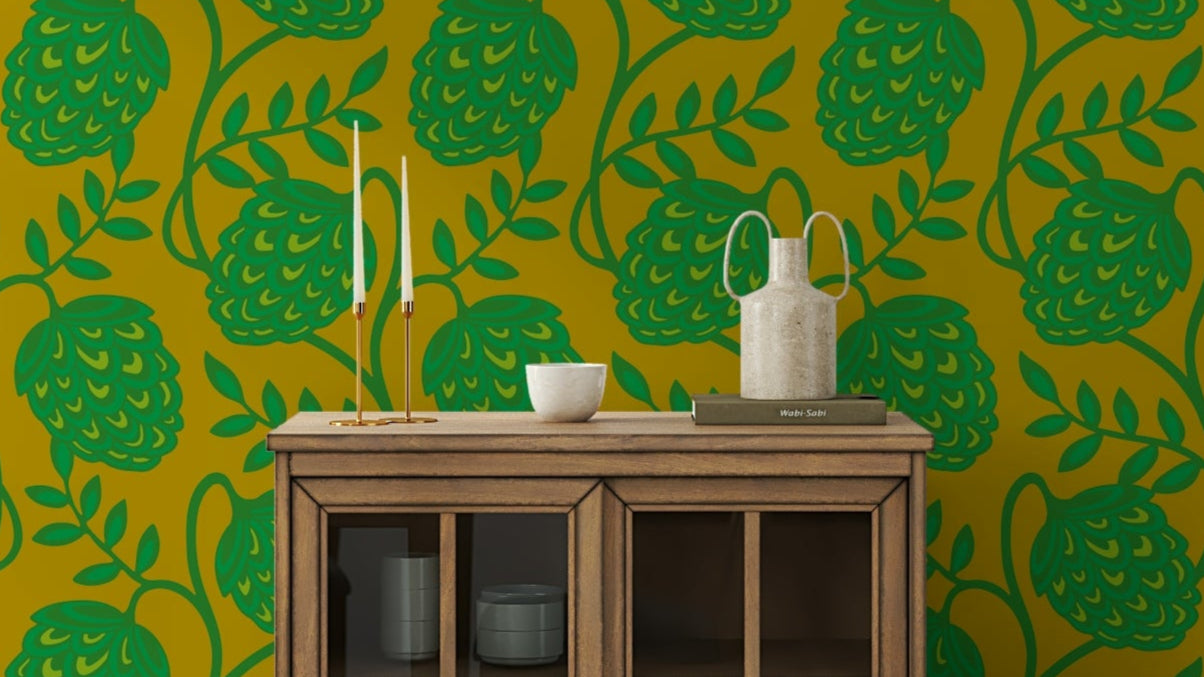 Kelly green, lime, and citron colors.

