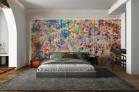 Wall covering promoting creativity and calm.

