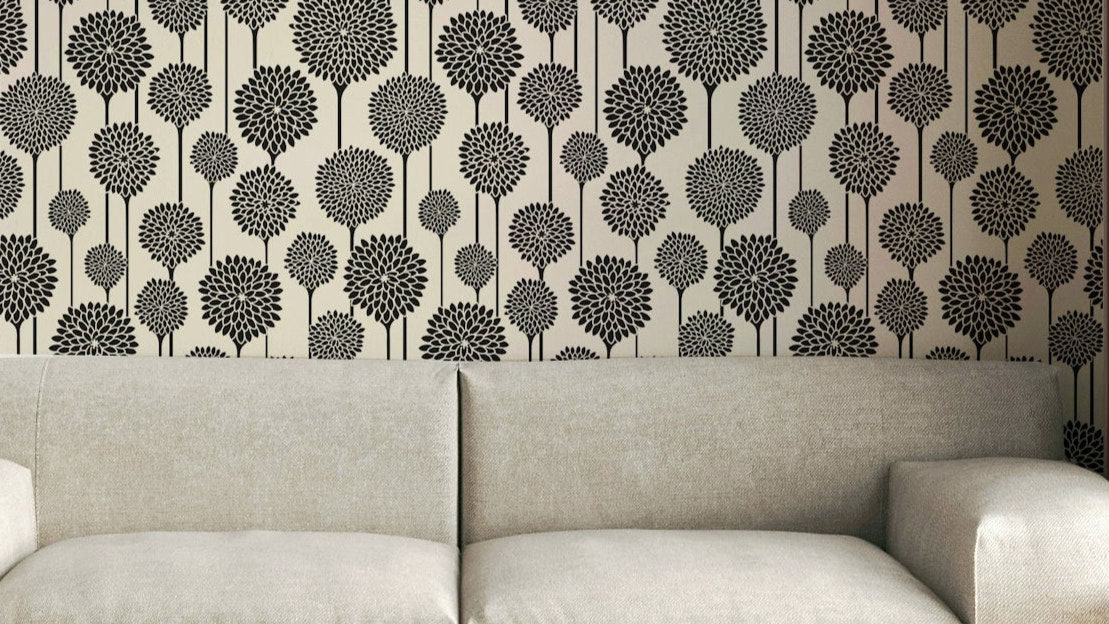 Seamless pattern for wall application.

