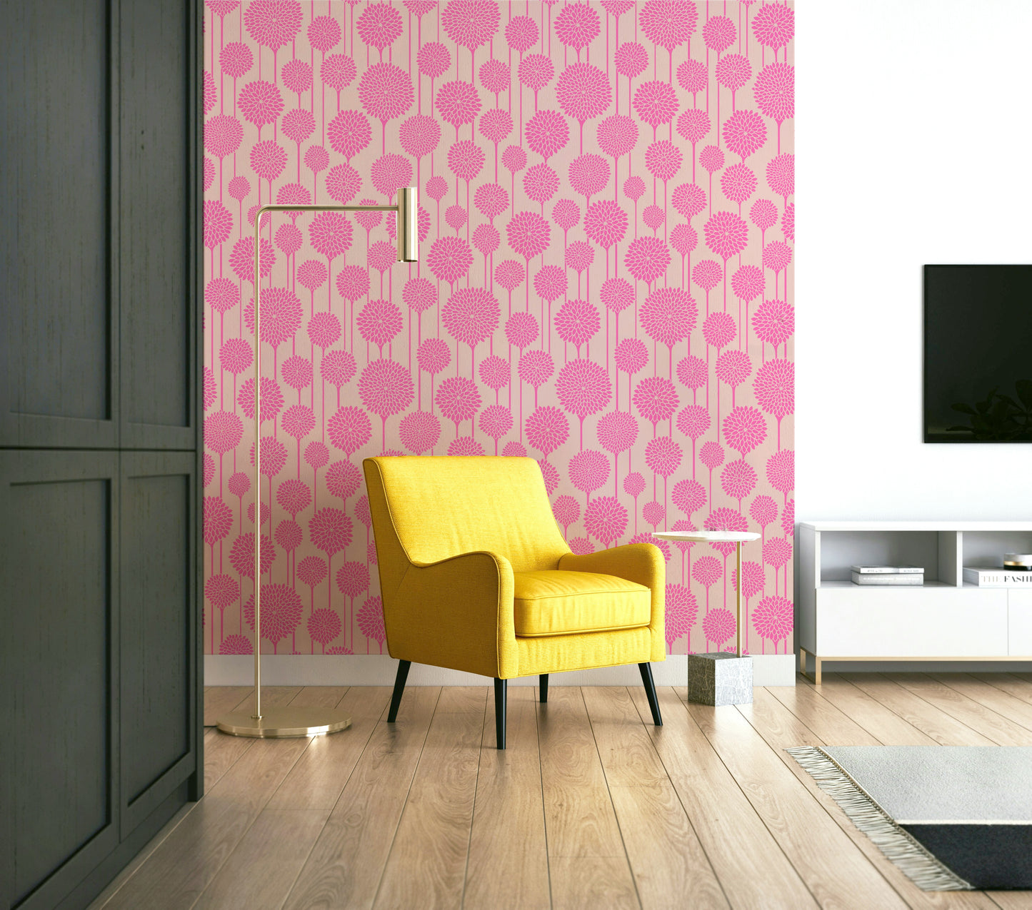 Seamless pattern for wall application.

