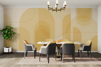 Abstract representation of a sunrise.

