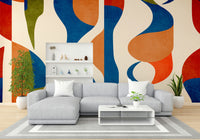 Wall covering inspired by Scandinavian aesthetics.
