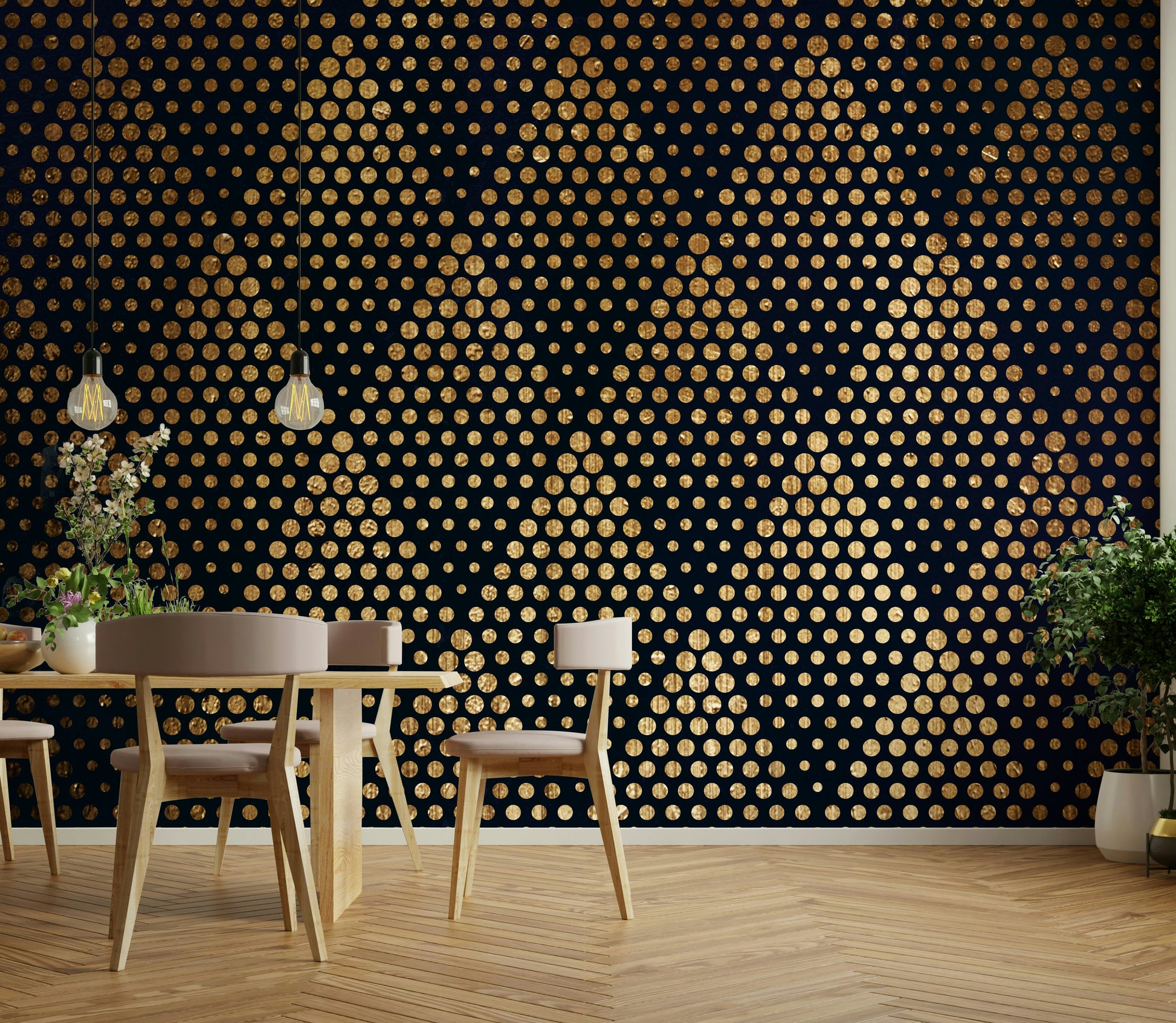 A sense of movement and depth within the pattern.
