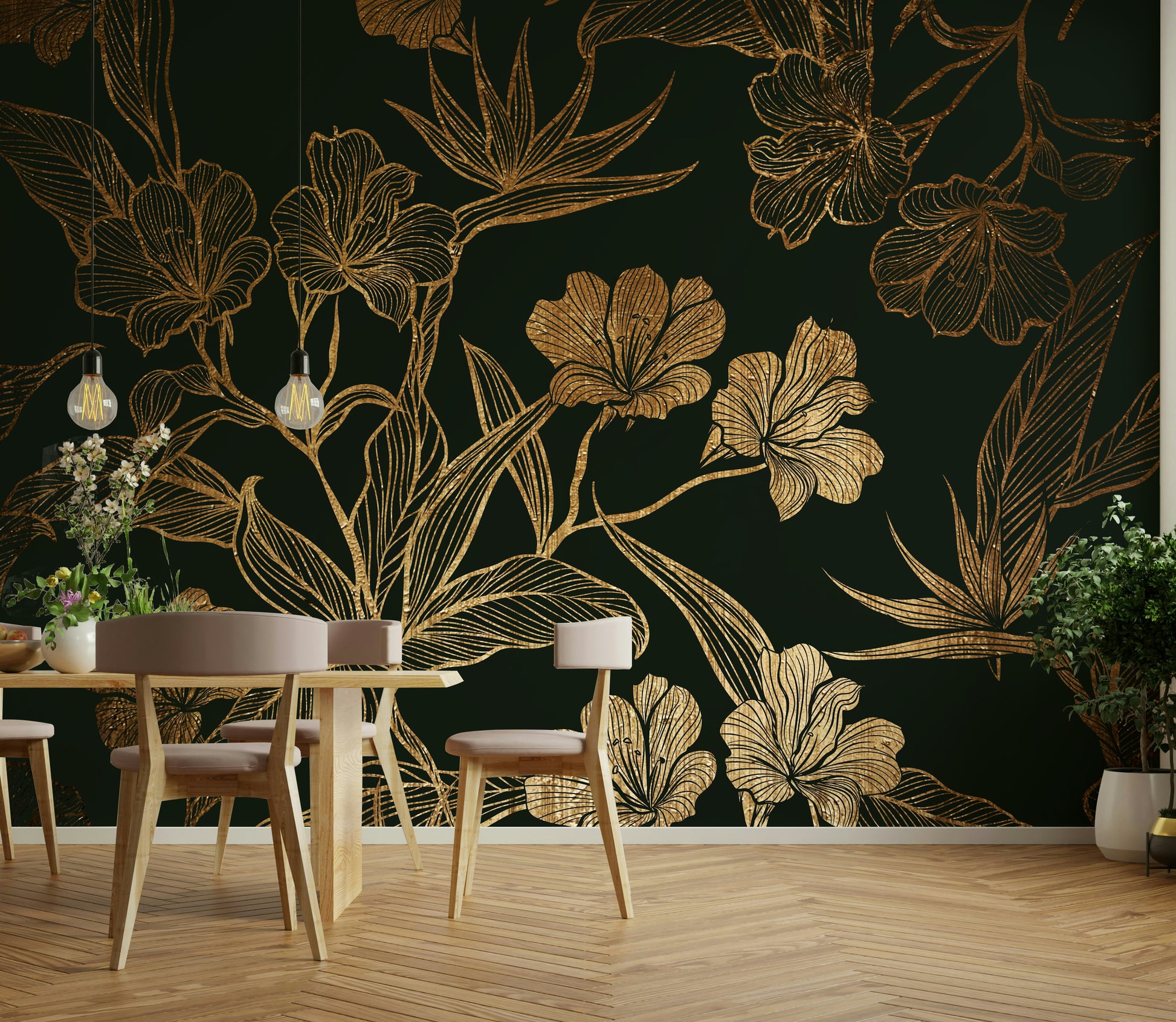 Sophisticated black and white or muted color palette.
