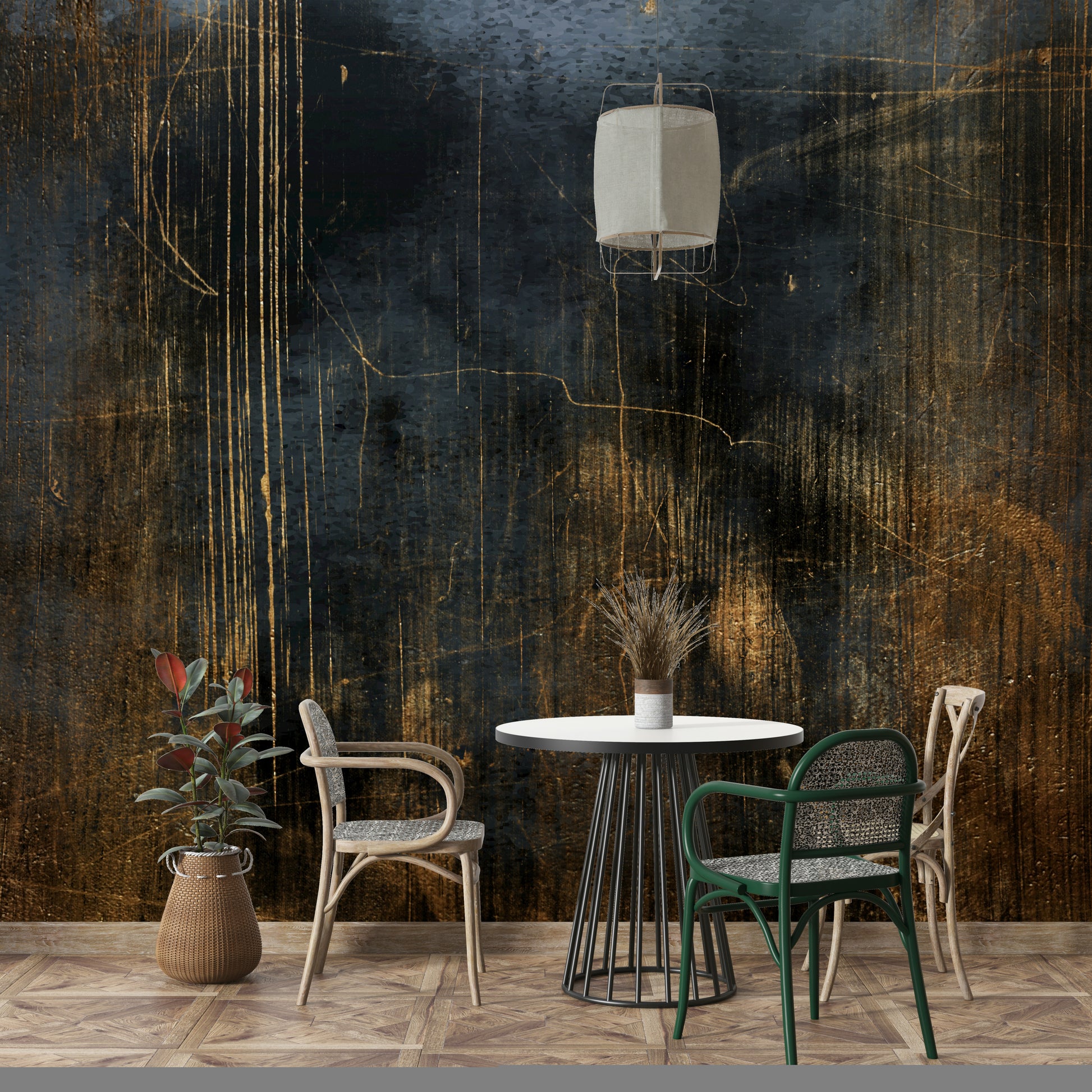 Ideal wallpaper for a bedroom, living room, or reading nook.

