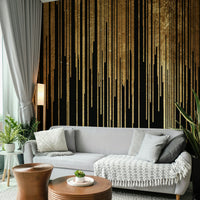 Wall mural showcasing a distant planet.

